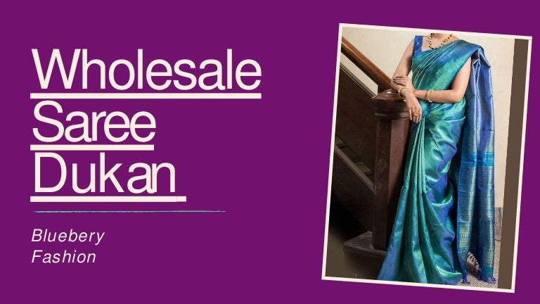 Wholesale saree dukan bluebery fashion-converted