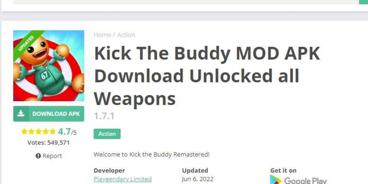 Kick The Buddy MOD APK Download Unlocked all Weapons