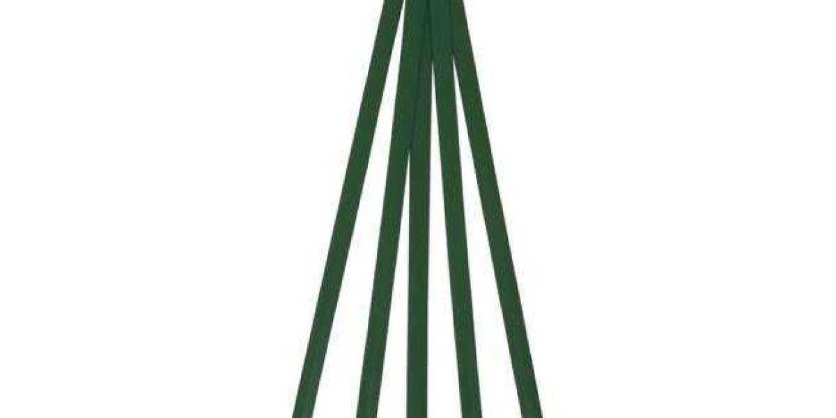 Polyvance R04-04-01-GN Green LDPE Polyethylene Flat Stick, 5', 3/8" x 1/16"