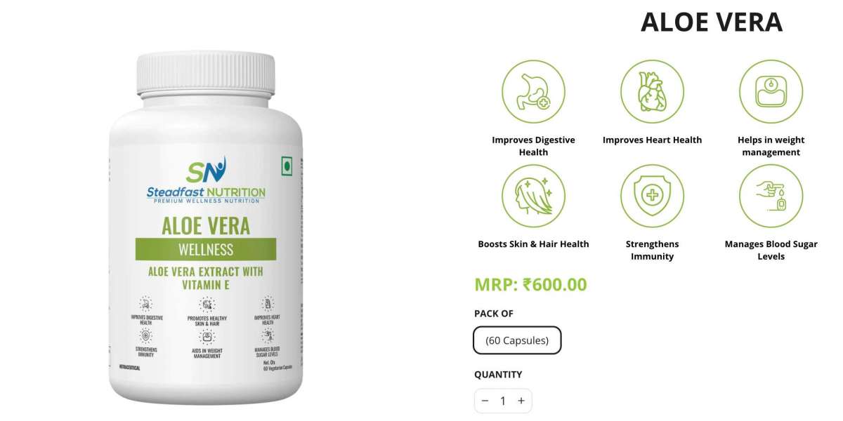 Buy best aloe vera capsule online at steadfast nutrition