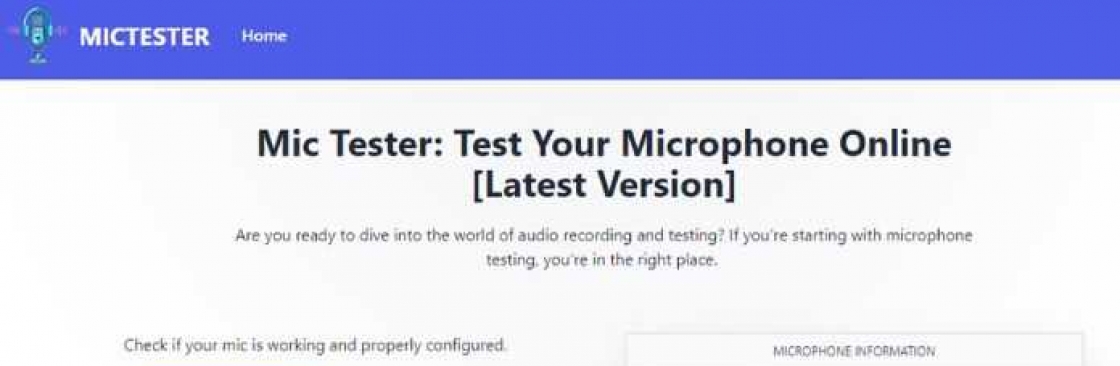 Online Mic Test Cover Image