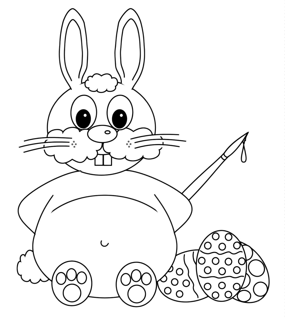 Bunny Coloring Pages Free Online For kids!