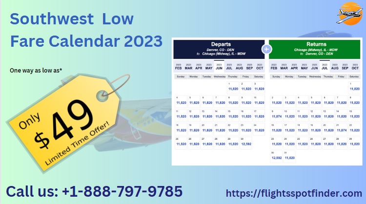 Southwest Low Fare Calendar 2023 | Find The Best Flight Deals