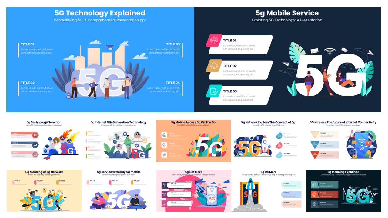 Best Ever Collection Of Best 5G PPT Infographic Templates
