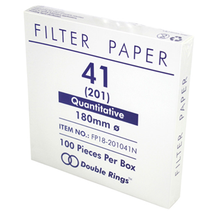 FILTER PAPER QUANTITATIVE ASHLESS FAST SPEED 180MM 100/BX