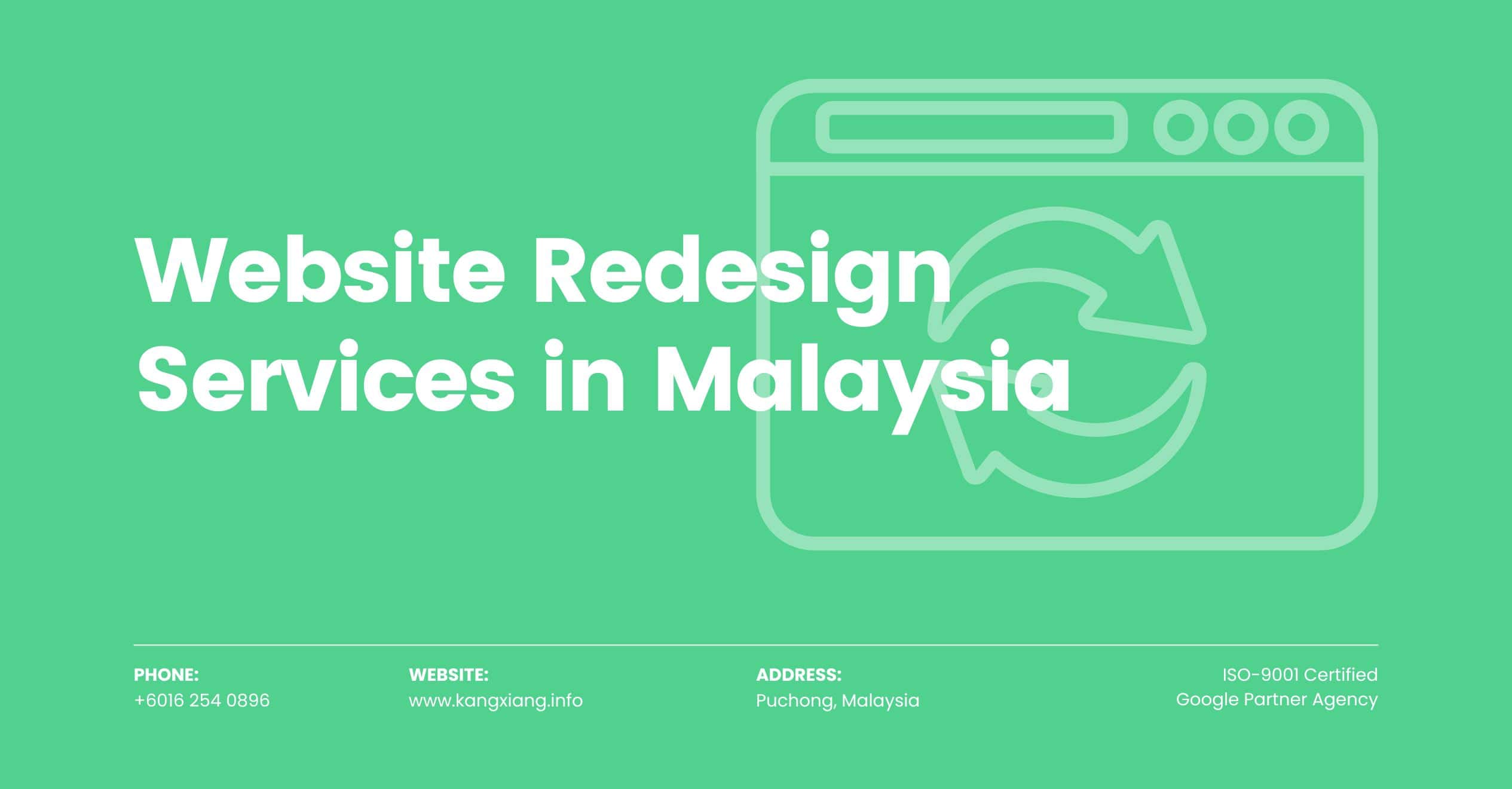 Website Redesign Services in Malaysia - Website Revamp Price