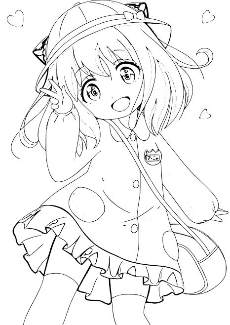 Anime Manga Coloring Pages Online For Kids!