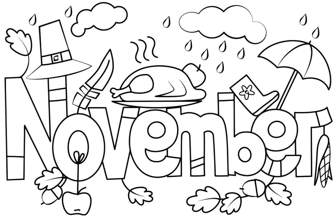 November Coloring Pages Free Online For Kids!