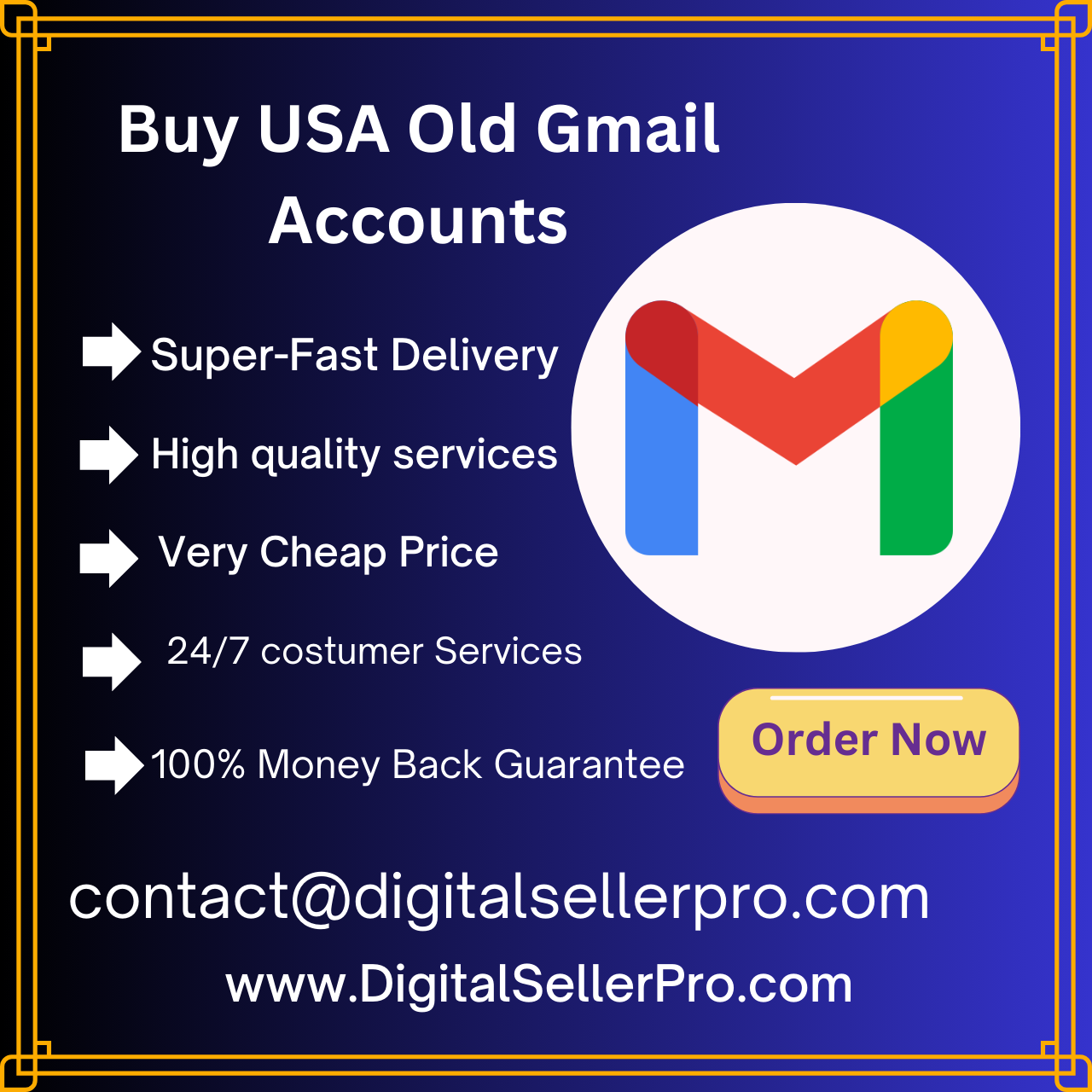 Buy USA Old Gmail Accounts - Digital Seller Pro