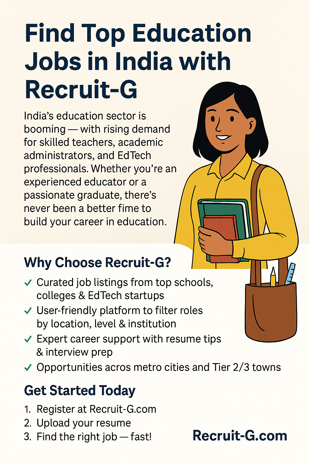 Find Top Education Jobs in India with Recruit-G. | by Recruit-G | May, 2025 | Medium