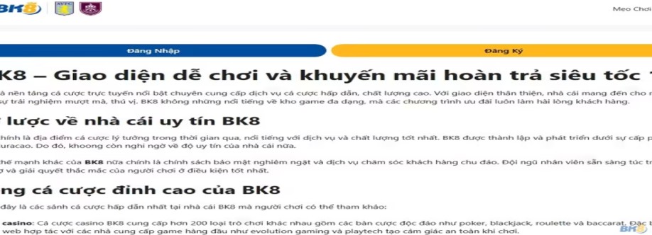 BK8 Cover Image