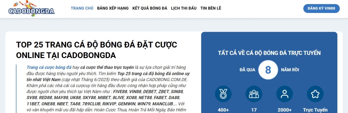 Trang Cá Độ Bóng Đá Trực Tiếp Cover Image