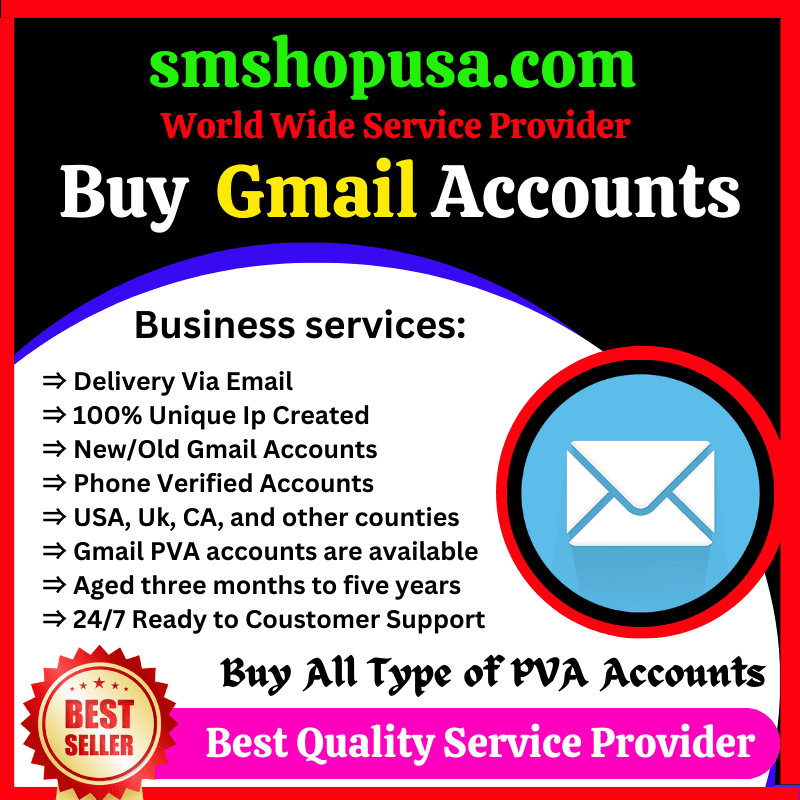 Buy Old Gmail Accounts with Recovery Info – 100% Safe