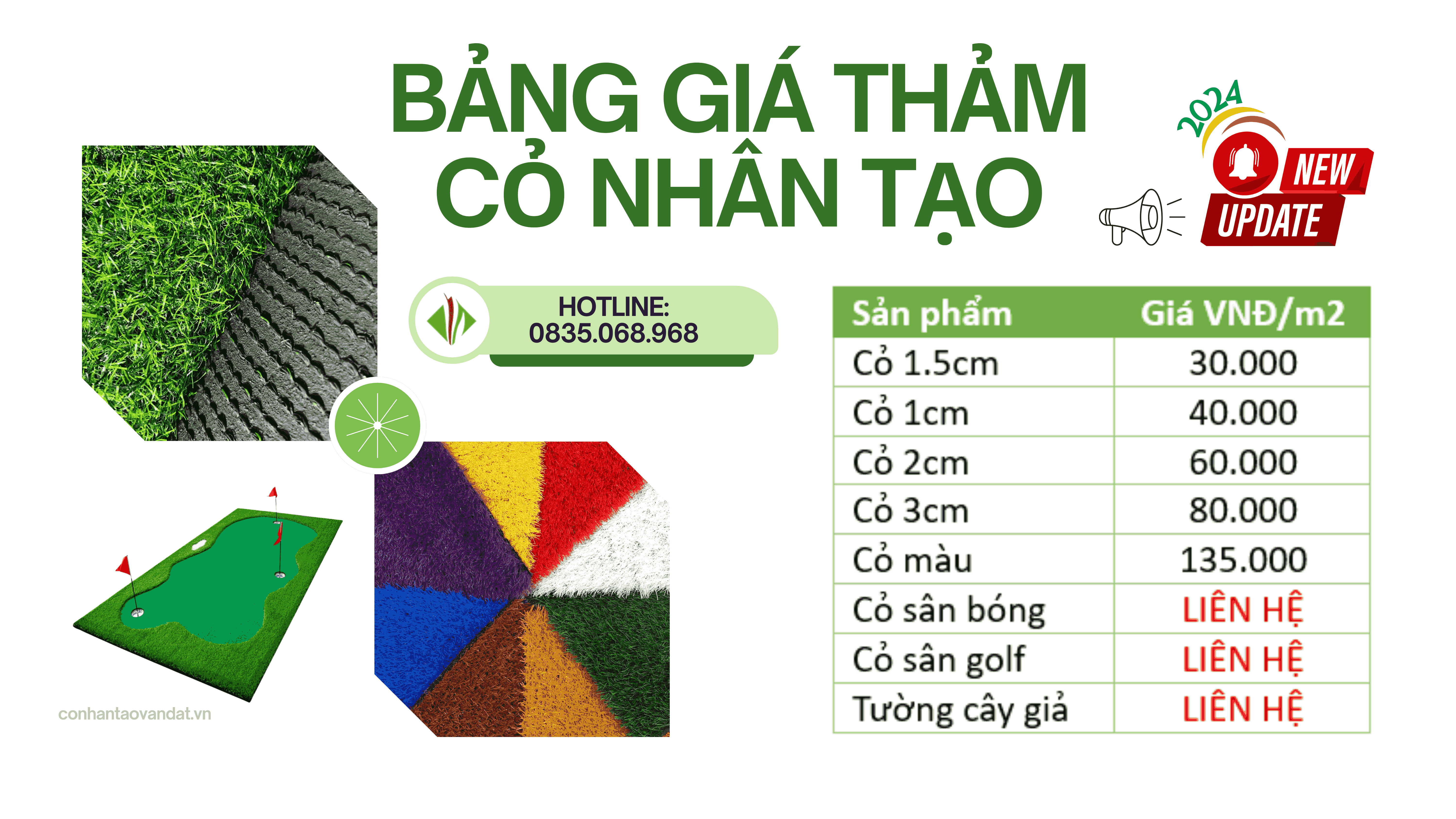 Bảng Giá Thảm Cỏ Nhân Tạo 2024 | Cỏ Nhựa Trải sàn Giá Rẻ