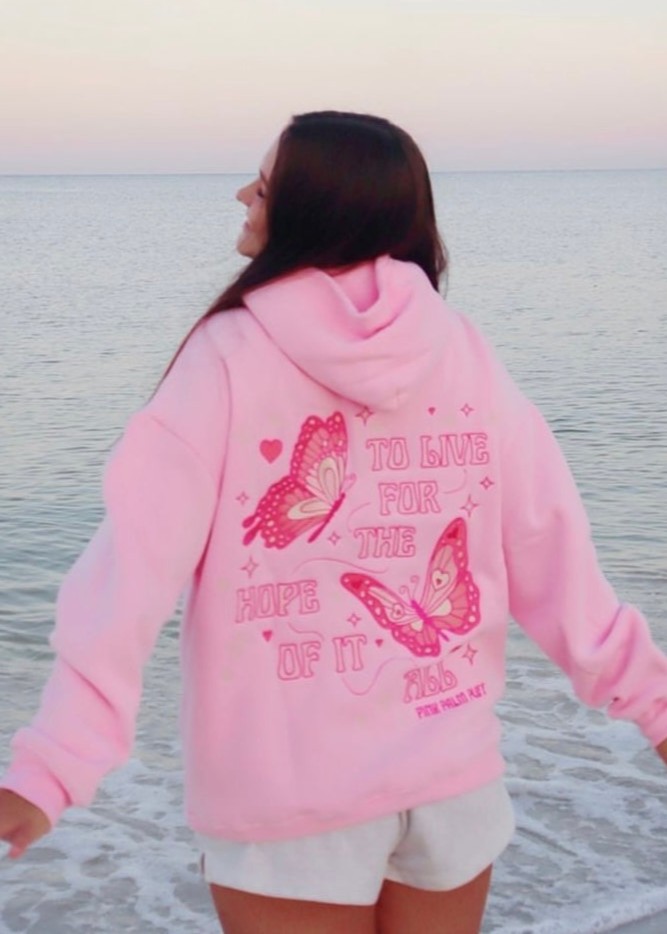 pink palm puff hoodie Profile Picture