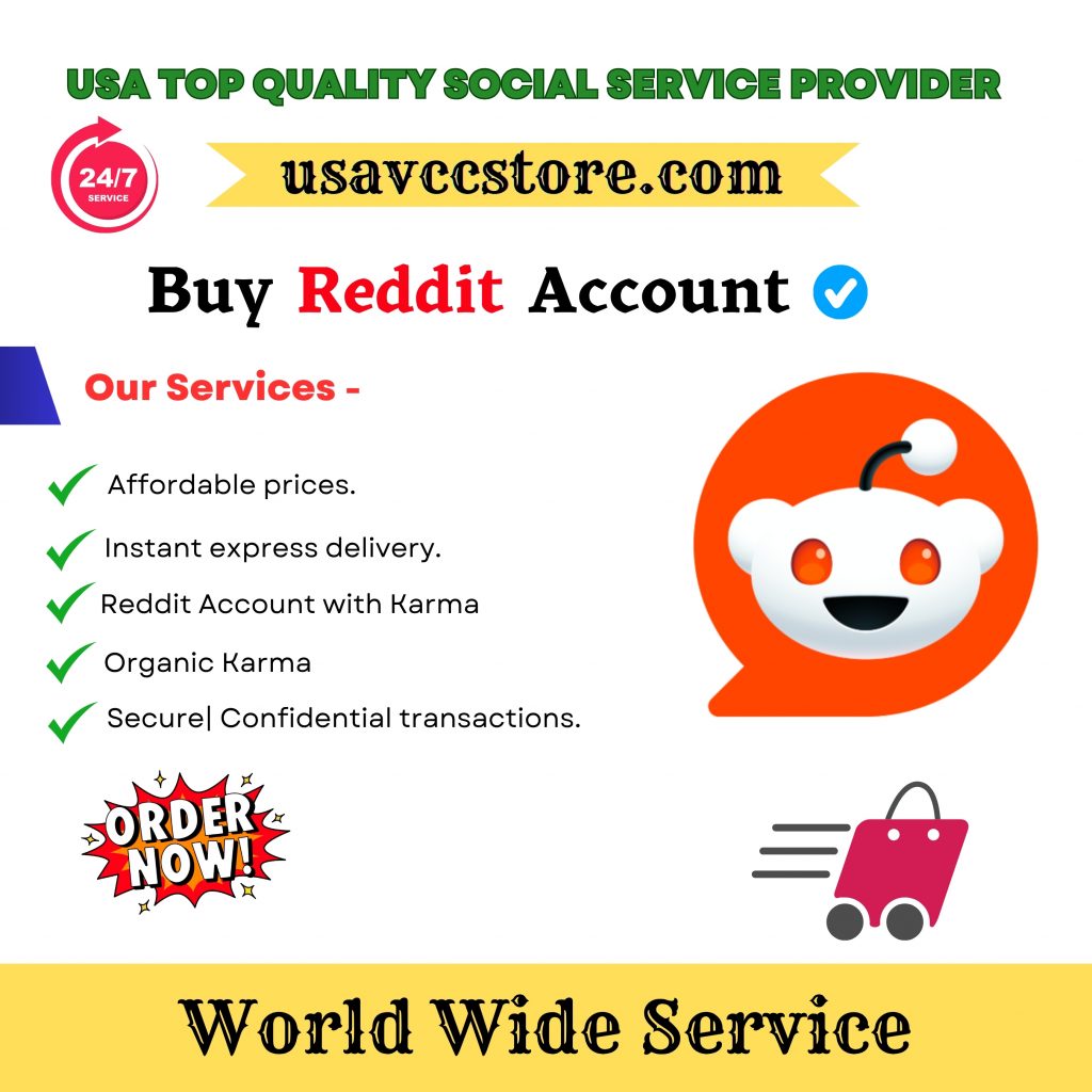 Buy Reddit Account - Aged, high karma & immediate delivery