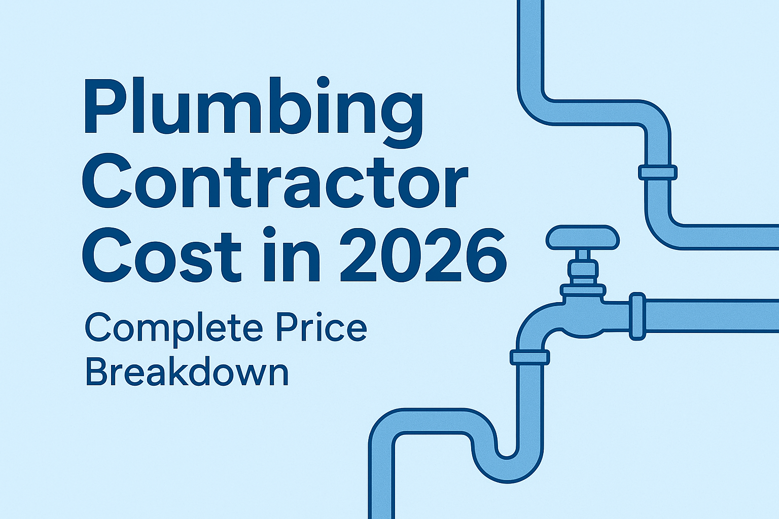 Plumbing Contractor Cost in 2026 | Complete Price Guide