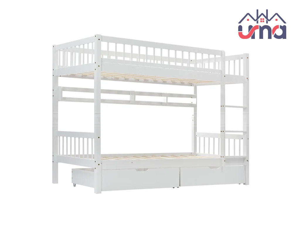 Giường Đôi Gỗ 2 Tầng Cao Cấp GN065 - Nội Thất UMA