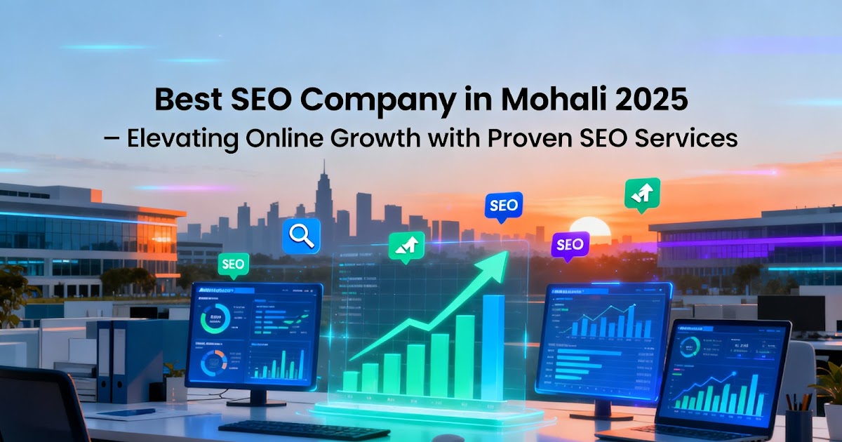 Best SEO Company in Mohali 2025 – Elevating Online Growth with Proven SEO Services